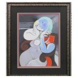 NUDE WOMAN IN RED ARMCHAIR GICLEE BY PABLO PICASSO