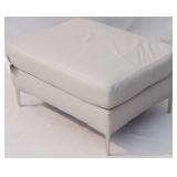 Leather ottoman by Leather Living