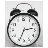 Black Three Hands Metal Alarm Clock