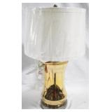 Glass Base Lamp - 25" tall