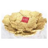 Gold Three Hands Coral Bowl