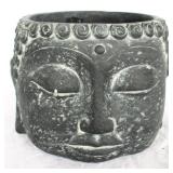 Black Three Hands Buddha Head Planter