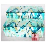 2 pc. Set of Three Hands Glass Boxes