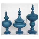 3 pc. Set of Blue Jars