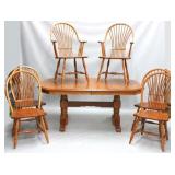 Penns Creek Windsor oak 7 pc dining set
