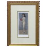 GIRL WITH FLOWER BASKET PRINT BY PABLO PICASSO