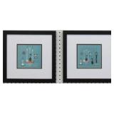 SET OF 2 MID CENTURY MODERN CATS