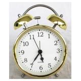 Gold Three Hands Metal Alarm Clock