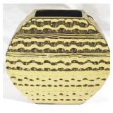 Gold Three Hands Pottery Vase