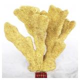 Three Hands Gold Coral Statue