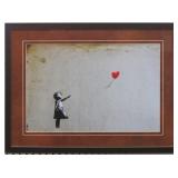 GIRL WITH HEART BALLOON BY GRAFFITI ARTIST BANKSY