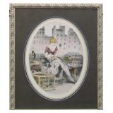 BIRD SELLER BY LOUIS ICART