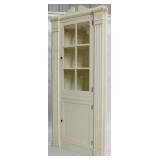 Painted architectural corner cabinet
