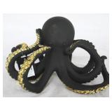 Black and Gold Three Hands Octopus Statue