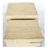 2 pc. Set of Three Hands Storage Boxes