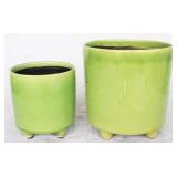 2 pc. Three Hands Green Planter Set