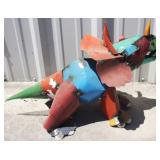 Metal Dinosaur Garden Sculpture