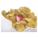 Three Hands Gold Coral Statue