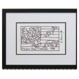 AMERICAN MUSIC FESTIVAL PRINT BY KEITH HARING