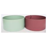 Pair of Three Hands Metal Planters