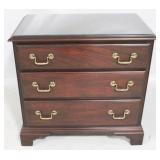 Henkel Harris 3-Drawer Chest w/ Glass Top