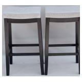 2 Powell bar stools, nail head trim