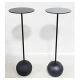 2 Union Home Cannon Round Drink Tables - 24 x 8