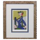 WOMAN IN CHAIR PRINT BY ROY LICHTENSTEIN