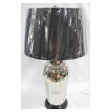 Chrome Metal Lamp - 30" tall