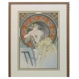 ART STUDIO PRINT BY ALPHONSE MUCHA