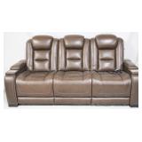 Ashley Furniture Leather Multi-Media Couch