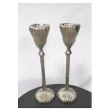 Chelsea House pair 15" metal candle holders
