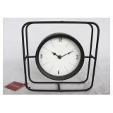 Black Three Hands Metal Clock