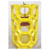 Yellow Three Hands Candle Holder