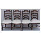 4 Alden Parkes ladder back side chairs