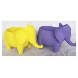 2 pc. Set of Three Hands Elephant Bowls