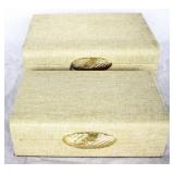 2 pc. Set of Three Hands Storage Boxes