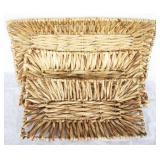 3 pc. Set of Three Hands Water Hyacinth Plates