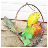 Metal Hanging Bird, one wing missing