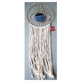 Three Hands Metal Wall Decoration w/ Mirror