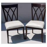 Pair Alden Parkes Couture side chairs