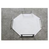 Chelsea House 20" square metal tray