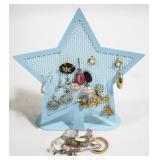 Lot of Assorted Earrings with Earring Holder