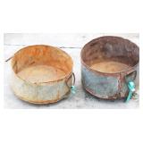 2 Metal Buckets