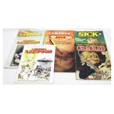 7 pc. Lot National Lampoon/Cracked/Sick Magazines