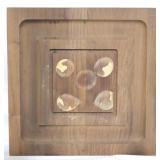 Woodland Wooden Tray, missing center tiles