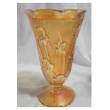 Jeanette Iris & Herringbone tall vase