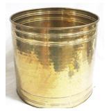 Brass Trash Bucket, 14.5" x 13.5"