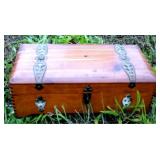 Wood Jewelry Box - 12" x 5" x 8"