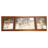 3 pc. Wolf Mirrors Set